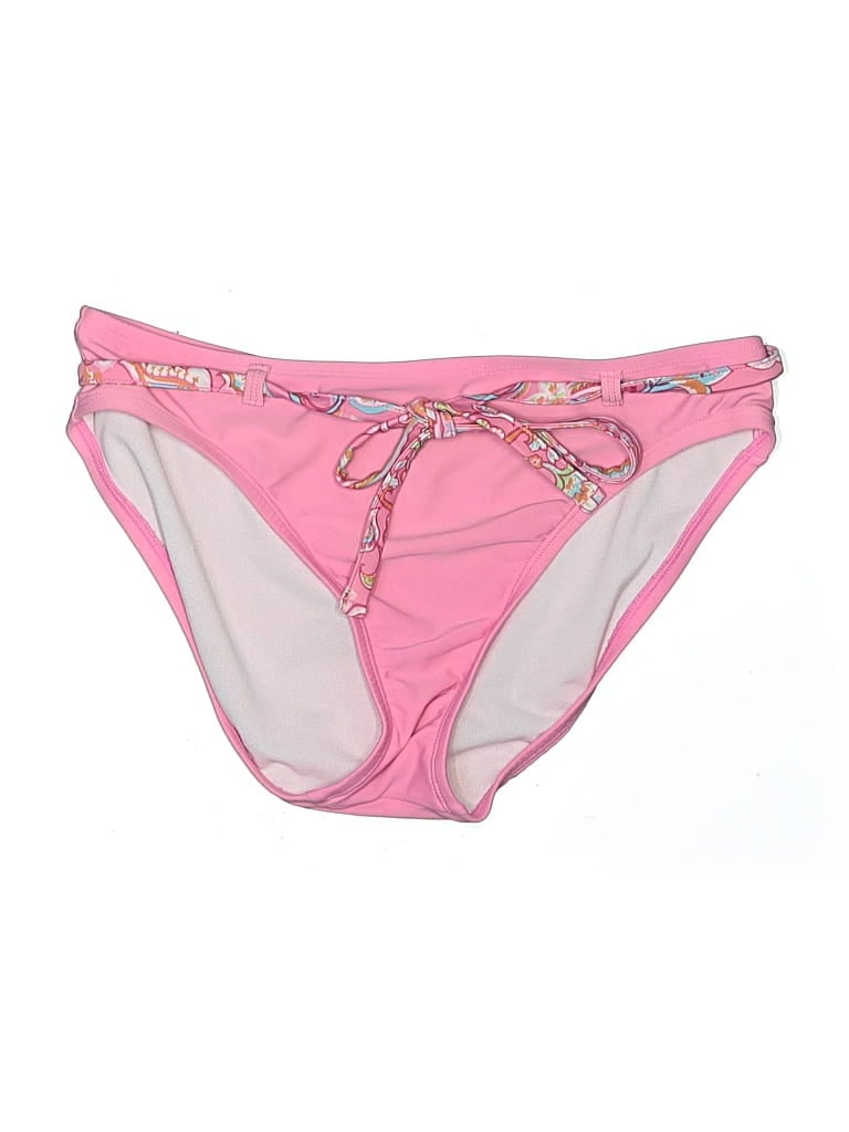 Pre-owned Chaps Swimsuit Bottoms In Pink