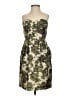 J.Crew 100% Silk Green Ivory Cocktail Dress Size 0 - photo 1
