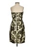 J.Crew 100% Silk Green Ivory Cocktail Dress Size 0 - photo 2