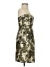 J.Crew 100% Silk Green Ivory Cocktail Dress Size 0 - photo 4