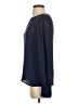 J.Crew 100% Silk Blue Long Sleeve Silk Top Size 00 - photo 5