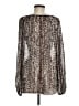 Kut from the Kloth 100% Polyester Brown Long Sleeve Blouse Size M - photo 2