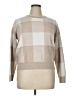 Tahari Checkered-gingham Tan Pullover Sweater Size XL - photo 1