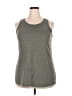 Torrid Gray Sleeveless T-Shirt Size 2X Plus (2) - photo 1
