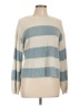 Steve Madden Stripes Blue Ivory Pullover Sweater Size L - photo 1