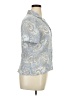 Jaclyn Smith 100% Polyester Paisley Silver Short Sleeve Blouse Size 14 - photo 4
