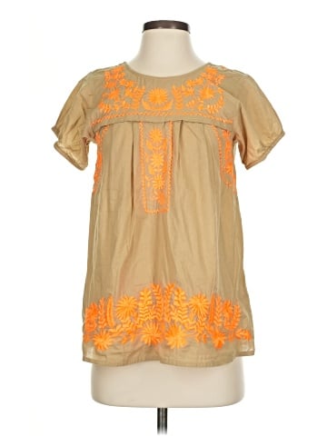 Calypso St. Barth Short Sleeve Blouse (view 1)