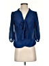 Max Studio 100% Polyester Blue 3/4 Sleeve Blouse Size XS - photo 1