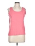 Basic Editions 100% Cotton Pink Sleeveless T-Shirt Size L - photo 1