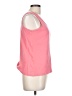 Basic Editions 100% Cotton Pink Sleeveless T-Shirt Size L - photo 4
