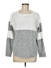 Blue Rain Color Block Gray Pullover Sweater Size M - photo 1