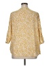 Como Blu Yellow 3/4 Sleeve Blouse Size 0X - photo 2
