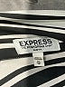 Express 100% Polyester Stripes Black Long Sleeve Blouse Size XS - photo 7