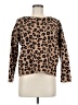 Tahari Animal Print Brown Pullover Sweater Size M - photo 1