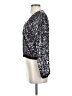 Gap 100% Rayon Metallic Silver Jacket Size XS - photo 5