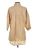 Everlane 100% Cotton Tan 3/4 Sleeve Button-Down Shirt Size S - photo 2