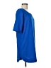 Eclair 100% Polyester Solid Blue Casual Dress Size M - photo 4