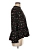 Zara Basic Black Long Sleeve Blouse Size M - photo 4