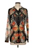 CAbi 100% Polyester Floral Black Long Sleeve Blouse Size S - photo 1