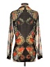 CAbi 100% Polyester Floral Black Long Sleeve Blouse Size S - photo 2