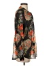 CAbi 100% Polyester Floral Black Long Sleeve Blouse Size S - photo 4