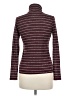 Janet Chung Stripes Burgundy Turtleneck Sweater Size M - photo 2