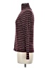 Janet Chung Stripes Burgundy Turtleneck Sweater Size M - photo 5