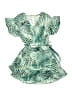 Miken 100% Polyester Tropical Green Dress Size S (kids) - photo 1