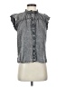 Rails Gray Sleeveless Button-Down Shirt Size XS - photo 1