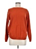 Leani Solid Orange Pullover Sweater Size M - photo 1