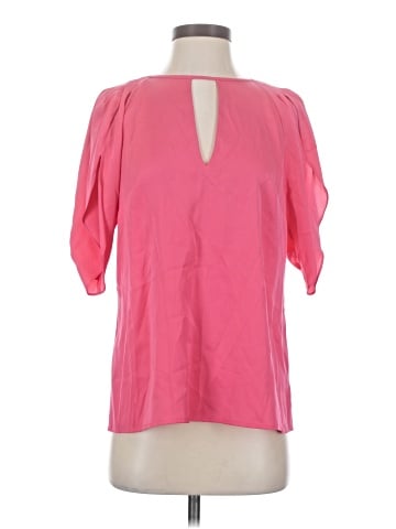 Lewit Short Sleeve Silk Top (view 1)