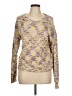 Ten Sixty Sherman Metallic Gold Pullover Sweater Size L - photo 1