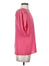 Lewit Pink Short Sleeve Silk Top Size S - photo 4