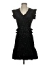 Aqua 100% Polyester Stars Black Cocktail Dress Size S - photo 1