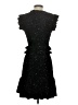 Aqua 100% Polyester Stars Black Cocktail Dress Size S - photo 2