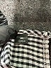Unbranded 100% Polyester Houndstooth Silver Short Sleeve Blouse Size XL - photo 7