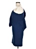 Maje Solid Blue Cocktail Dress Size Lg (3) - photo 5