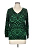 MICHAEL Michael Kors Animal Print Green Pullover Sweater Size L - photo 1