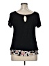 Hazel Gray Short Sleeve Blouse Size XL - photo 2