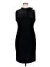 Calvin Klein Solid Black Cocktail Dress Size 14 - photo 1