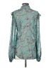 Caballero 100% Polyester Teal Long Sleeve Blouse Size XS - photo 2