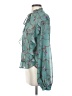 Caballero 100% Polyester Teal Long Sleeve Blouse Size XS - photo 5