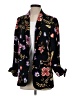 Express 100% Polyester Floral Black Blazer Size XS - photo 1