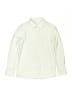 Zara Kids Solid Green Long Sleeve Button-Down Shirt Size 9 - photo 1