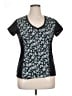 Grand Slam 100% Polyester Floral Black Active T-Shirt Size XL - photo 1