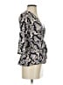 A'gaci Ivory Blue 3/4 Sleeve Blouse Size S (estimated) - photo 4
