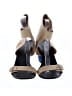 Costume National Color Block Tan Sandals Size EU 38 1/2 - photo 2