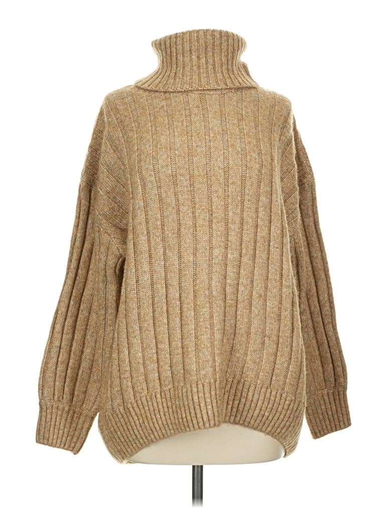 Pre-owned Falls Creek Turtleneck Sweater In Brown
