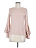 Milly Pink Long Sleeve Blouse Size 0 - photo 1