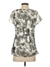 Tamara H. 100% Polyester Silver Short Sleeve Blouse Size S - photo 2